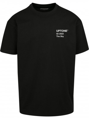 Мъжка тениска в черен цвят MISTER TEE Uptone Oversize