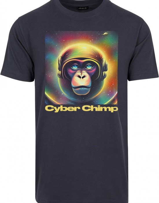 Мъжка тениска в тъмносин цвят MISTER TEE Cyber Chimp