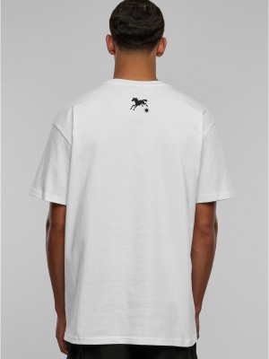 Мъжка тениска в бял цвят MISTER TEE Speed Heavy Oversize 