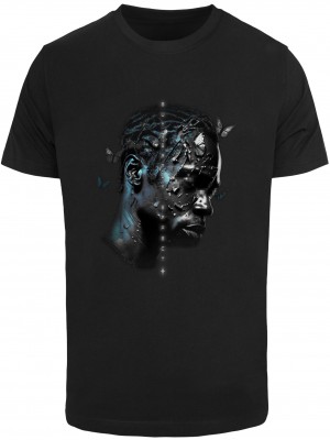 Мъжка тениска в черен цвят MISTER TEE Butterfly Effect