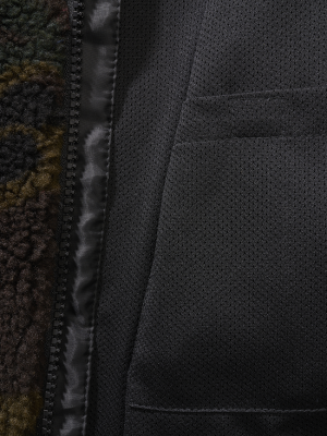 Детско пухкаво камуфлажно яке Brandit Teddyfleece jacket woodland