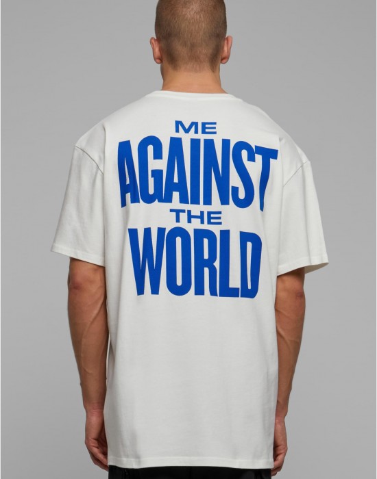 Мъжка тениска в бял цвят Mister Tee 2Pac Me Against the World Oversize