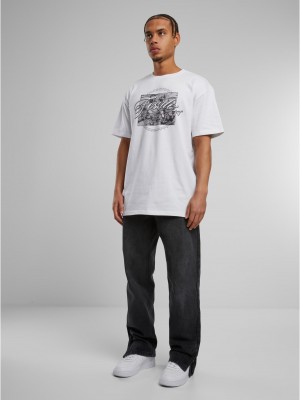 Мъжка тениска в бял цвят Mister Tee Fearless Legend Heavy Oversize 