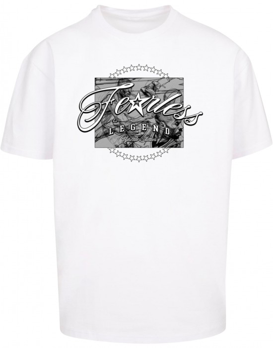 Мъжка тениска в бял цвят Mister Tee Fearless Legend Heavy Oversize 