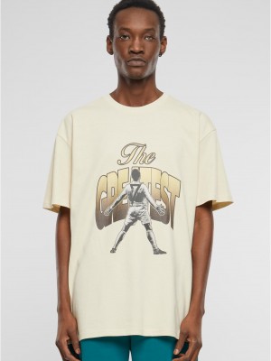 Мъжка тениска в цвят пясък Mister Tee Greatest Heavy Oversize 