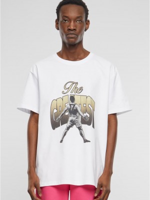 Мъжка тениска в бял цвят Mister Tee Greatest Heavy Oversize 