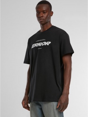 Мъжка тениска в черен цвят Mister Tee Error Wording Oversize