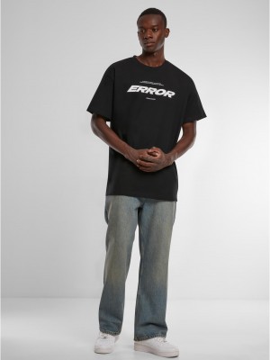 Мъжка тениска в черен цвят Mister Tee Error Wording Oversize