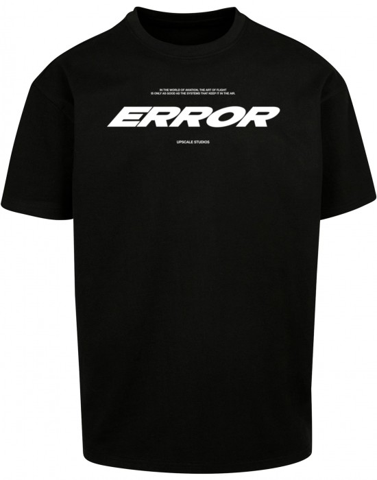 Мъжка тениска в черен цвят Mister Tee Error Wording Oversize