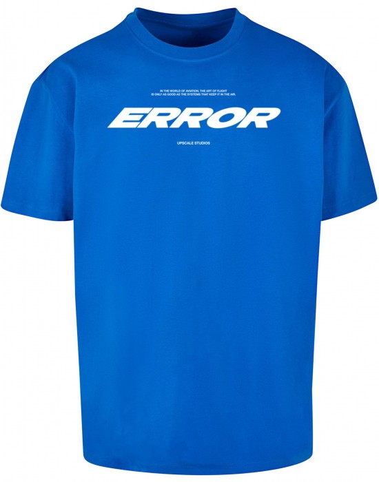 Мъжка тениска в син цвят Mister Tee Error Wording Oversize