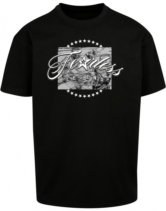 Мъжка тениска в черен цвят Mister Tee Fearless Legend Heavy Oversize 