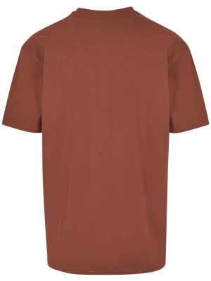 Тениска в кафяв цвят Mister Tee Kendrick Lamar K-Dot Oversize