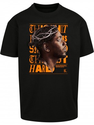 Тениска в черен цвят Mister Tee Kendrick Lamar K-Dot Oversize