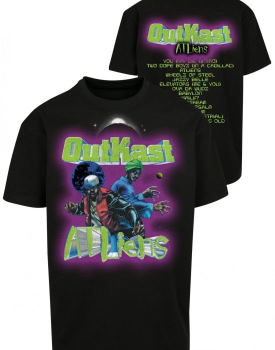 Мъжка тениска в черен цвят Mister Tee Outkast Atliens Cover Oversize Мъжка тениска в черен цвят Mister Tee Outkast Atliens Cover Oversize