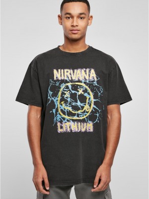 Мъжка тениска в черен цвят Mister Tee Lithium Oversize