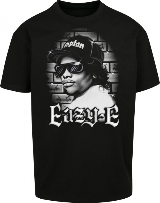 Мъжка тениска в черен цвят Mister Tee Eazy-E Paintbrush Oversize