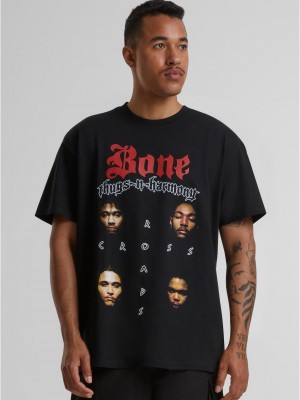 Мъжка тениска в черен цвят Mister Tee Bone-Thugs-N-Harmony Crossroads Oversize