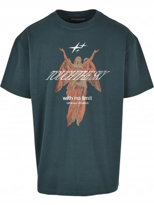 МЪЖКА ТЕНИСКА В ЗЕЛЕН ЦВЯТ MISTER TEE TOUCH THE SKY OVERSIZE