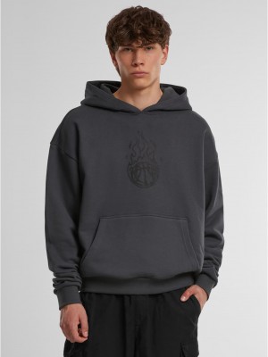 Мъжки суичър в тъмносив цвят Teamdream Ultraheavy Oversize Hoodie