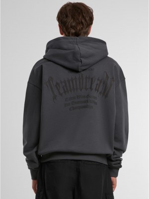 Мъжки суичър в тъмносив цвят Teamdream Ultraheavy Oversize Hoodie
