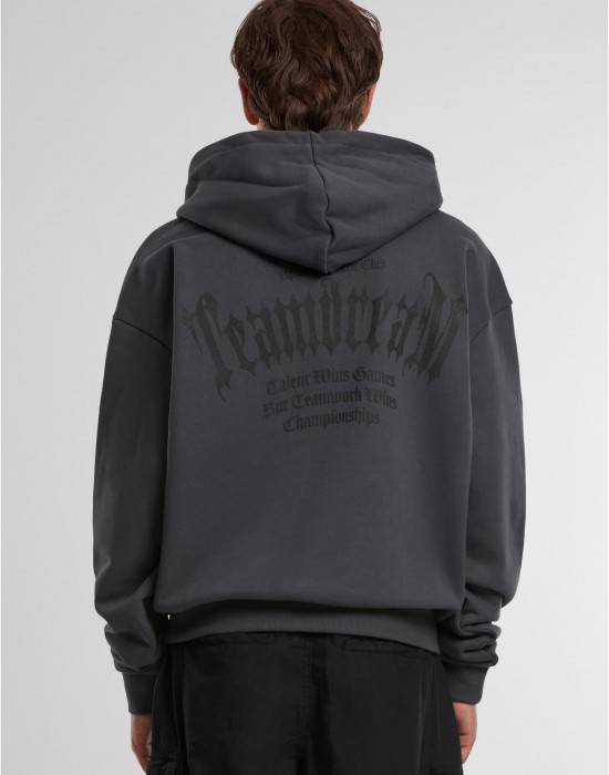 Мъжки суичър в тъмносив цвят Teamdream Ultraheavy Oversize Hoodie