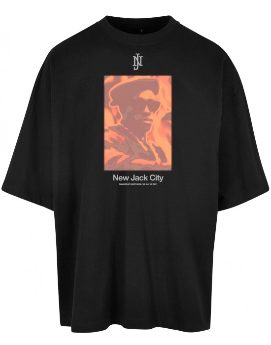 Мъжка тениска в черен цвят Mister Tee New Jack City Huge