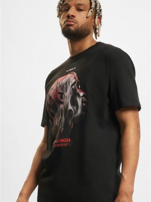 Мъжка тениска в черен цвят Mister Tee Flying High Oversize