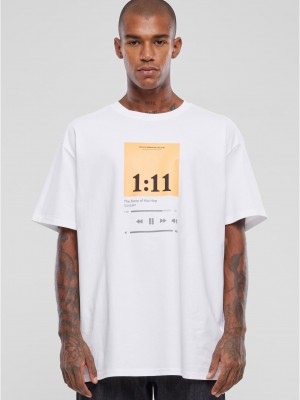 Мъжка тениска в бял цвят Mister Tee 1:11 Oversize