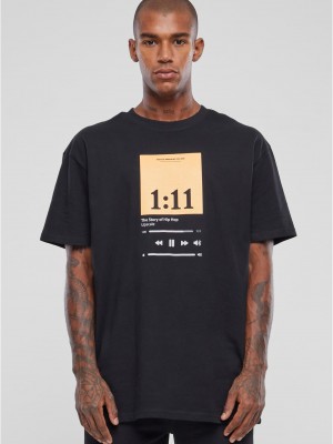 Мъжка тениска в черен цвят Mister Tee 1:11 Oversize
