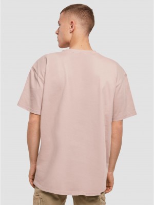 Мъжка тениска в розов цвят Mister Tee God Loyalty Love Oversize.