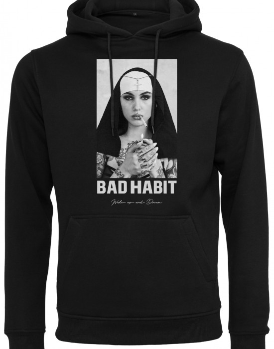 Мъжки суичър в черен цвят Мистер Тее Bad Habit