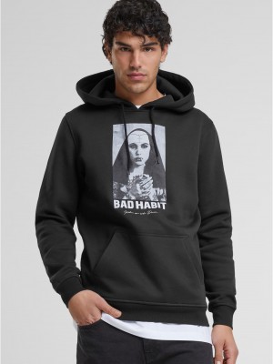 Мъжки суичър в черен цвят Мистер Тее Bad Habit