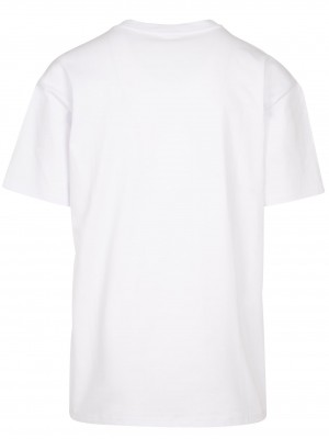 Мъжка тениска в бял цвят Mister Tee 4 AM Oversize