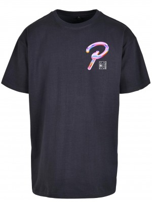 Мъжка тениска в черен цвят Mister Tee Prism Oversize