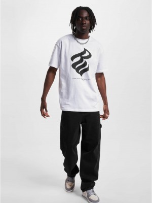 Мъжка тениска в бял цвят Rocawear