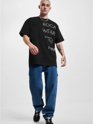 Мъжка тениска в черен цвят Rocawear ExcuseMe