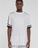 Мъжка тениска в бял цвят Urban Classics Oversized Striped Mesh