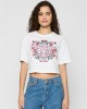 Дамска тениска в бял цвят Miss Tee Hotter Delusion Ladies Short Overized