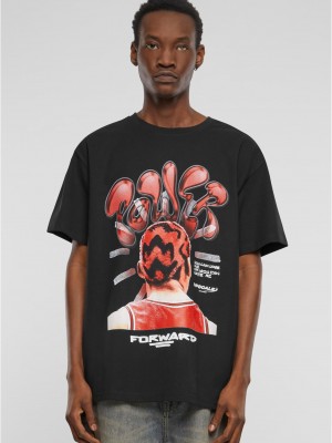 Мъжка тениска в черен цвят Power Foward 2.0 Oversize