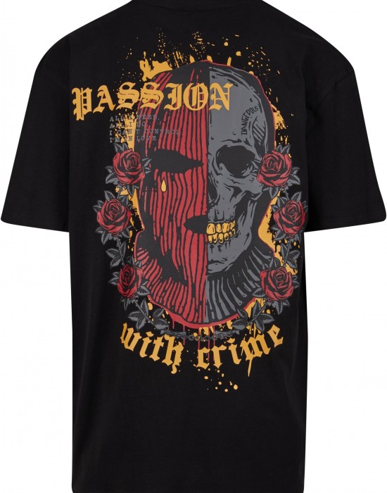 Мъжка тениска в черен цвят Dangerous DNGRS Tshirt PassionOfCrime