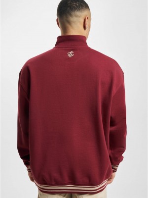 Суичър в цвят бордо Rocawear Duke Crewneck