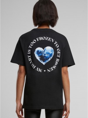 Дамска тениска в черен цвят Miss Tee Too Frozen