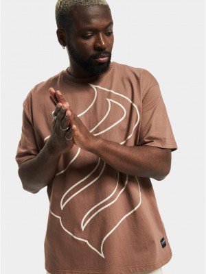 Мъжка тениска в кафяв цвят Rocawear Woodhaven