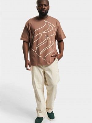 Мъжка тениска в кафяв цвят Rocawear Woodhaven