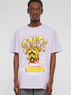 Мъжка тениска в лилав цвят Power Foward 2.0 Oversize