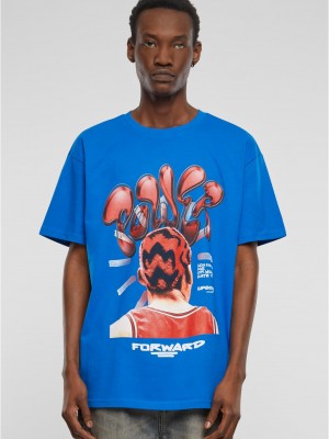Мъжка тениска в син цвят Power Foward 2.0 Oversize