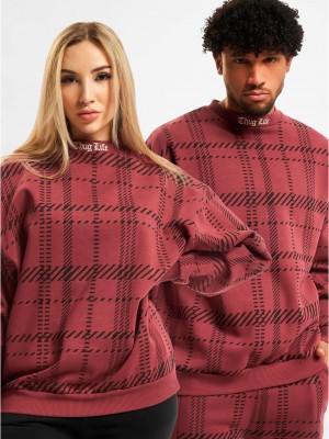 Пуловер в кафяв цвят Thug Life Mosch  Пуловер в кафяв цвят Thug Life Mosch