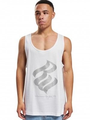 Мъжки потник в бял/сив цвят Rocawear Basic Tanktop