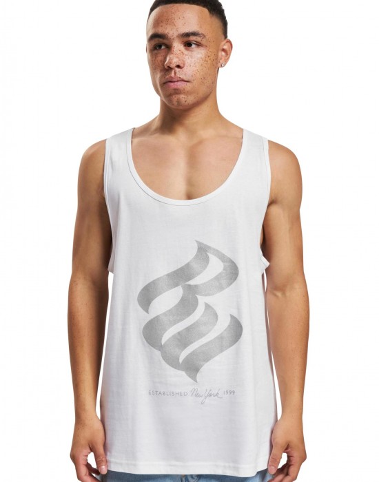 Мъжки потник в бял/сив цвят Rocawear Basic Tanktop