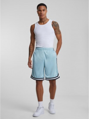 Мъжки къси панталони в морско син цвят Urban Classics Stripes 